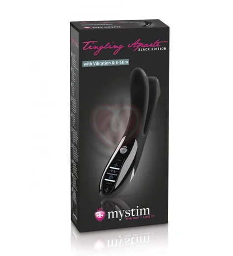 Вибратор с электростимуляцией Mystim Tingling Apart Black Edition фото 2