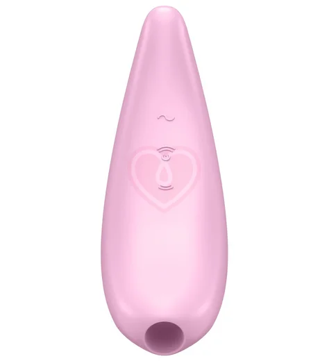 Вакуумный стимулятор с управлением от приложения Satisfyer Curvy 3+ розовый фото 2