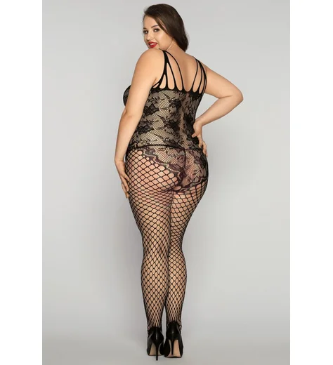 Кэтсьют с узором, крупной сеткой и стрингами Candy Girl Kasandrah фото 2