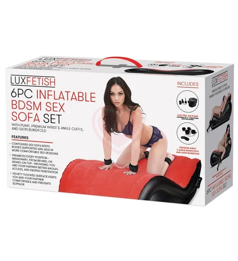 Надувная секс-софа для БДСМ-игр с фиксацией фото 6