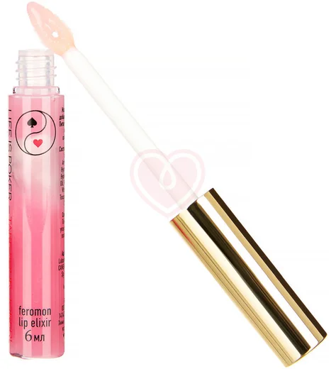 Розовый бальзам для губ Joker с феромонами 6 мл фото 2