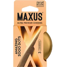 Точечные презервативы Maxus 2000 Amazing Dots 3 шт с кейсом