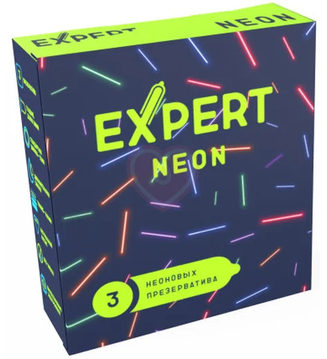 Светящиеся презервативы Expert Neon 3 шт фото 1