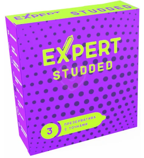 Точечные презервативы Expert Studded 3 шт фото 1