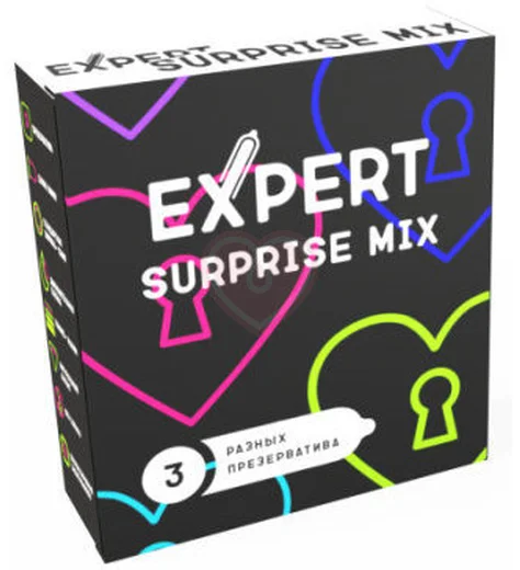 Набор презервативов Expert Surprise Mix микс фактур 3 шт фото 1