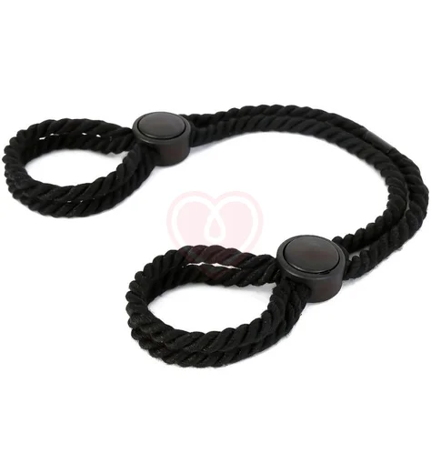 Верёвочные наручники Handcuffs Rope чёрные фото 1