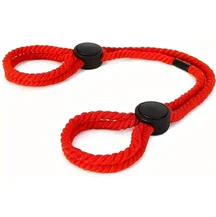 Верёвочные наручники Handcuffs Rope красные