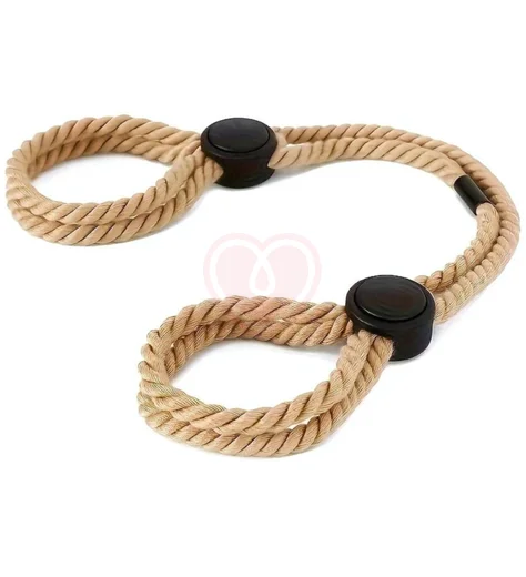 Верёвочные наручники Handcuffs Rope бежевые фото 1