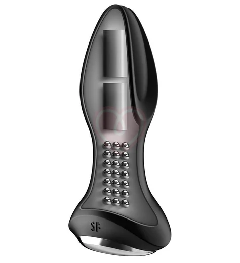 Вибропробка с ротацией и приложением Satisfyer Rotator Plug 2+ чёрная фото 2