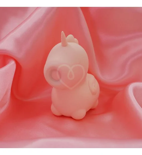 Клиторальный пульсирующий вибратор в виде единорога Unihorn Heart Throb розовый фото 5