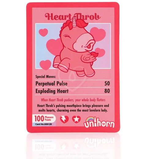 Клиторальный пульсирующий вибратор в виде единорога Unihorn Heart Throb розовый фото 8