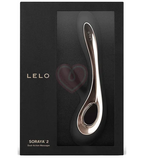 Вибратор с клиторальным стимулятором Lelo Soraya 2 чёрный фото 2
