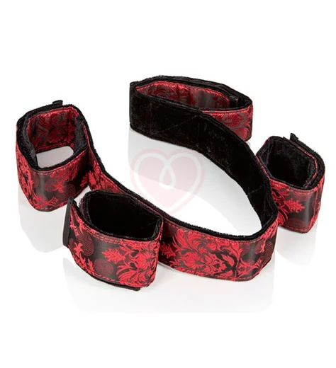 Бондаж Scandal Bondage Bar чёрный с красным фото 4