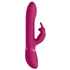 Вибратор Amoris с двигающимися бусинами и клиторальным стимулятором розовый фото 2