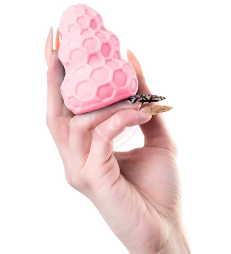 Рельефный мини-мастурбатор A-Toys Flaff 8 см розовый фото 6