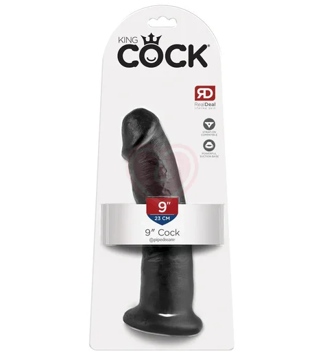 Фаллоимитатор на присоске King Cock 23 см чёрный фото 5