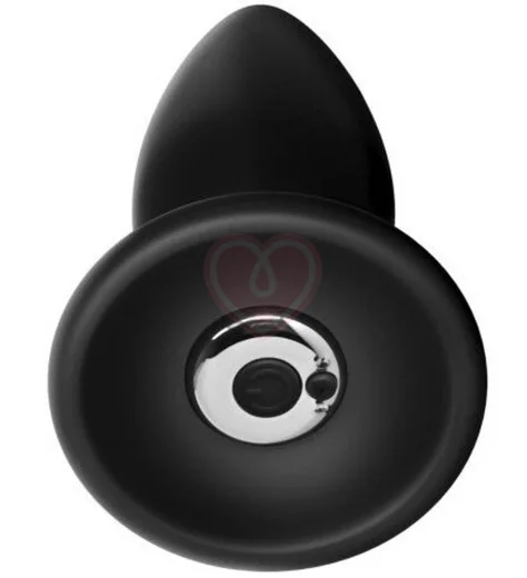 Анальная вибропробка Large Rechargeable Anal Plug большая черная фото 2
