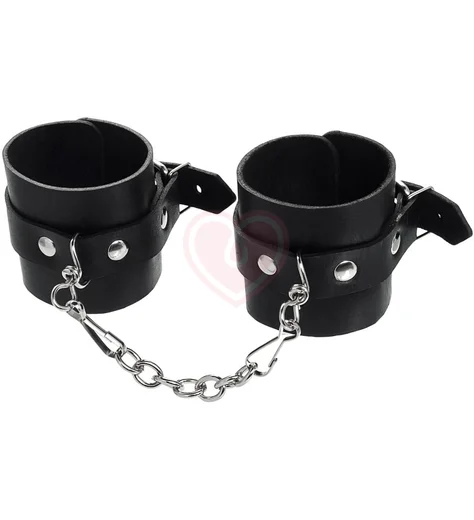 Однослойные наручники Pecado BDSM черные фото 2