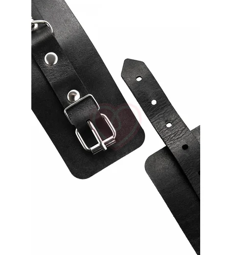 Однослойные наручники Pecado BDSM черные фото 7