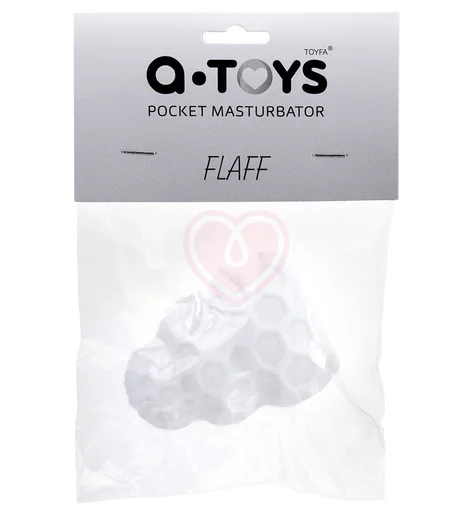 Рельефный мини-мастурбатор A-Toys Flaff 8 см белый фото 6