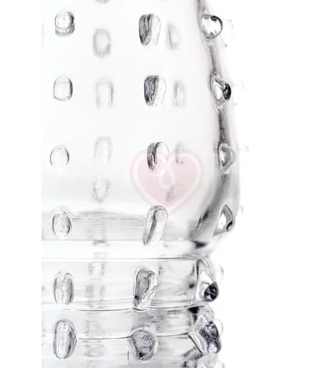 Прозрачная стимулирующая насадка на пенис с усиками ToyFa A-Toys фото 4