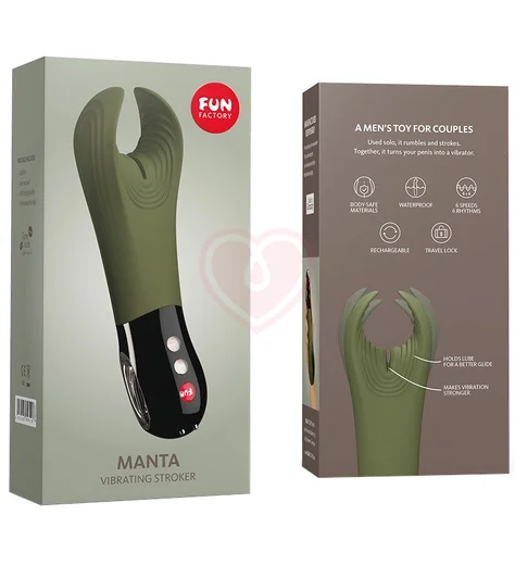 Вибратор с ласкающими кончиками Fun Factory Manta зелёный фото 2