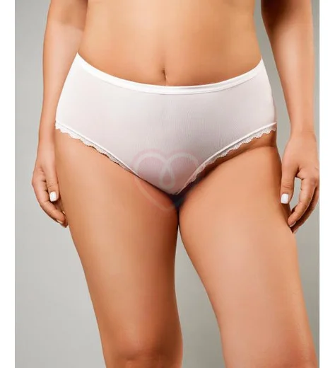 Белые высокие трусики Amor El в размере Queen-Size фото 2