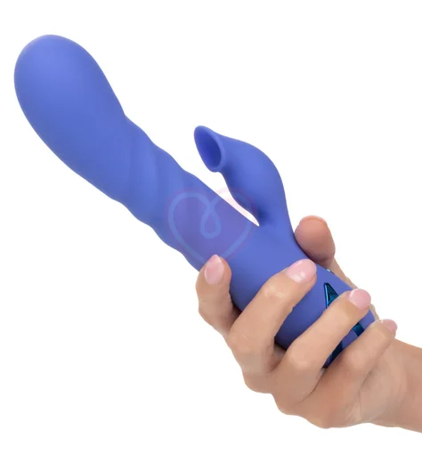 Вибратор с двойной стимуляцией L.A. Love голубой фото 3