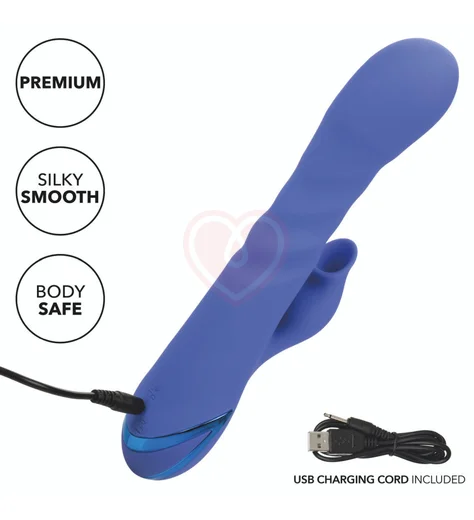 Вибратор с двойной стимуляцией L.A. Love голубой фото 6