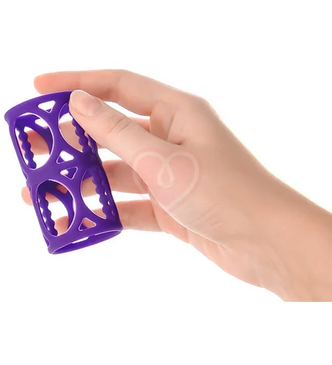 Стимулирующая насадка ToyFa A-Toys фиолетовая фото 5