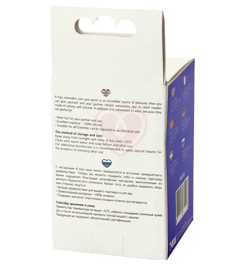 Стимулирующая насадка ToyFa A-Toys фиолетовая фото 7