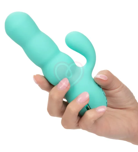 Вибратор с пульсирующей головкой Del Mar Diva бирюзовый фото 3