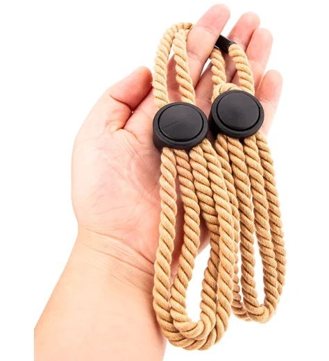 Верёвочные наручники Handcuffs Rope бежевые фото 4