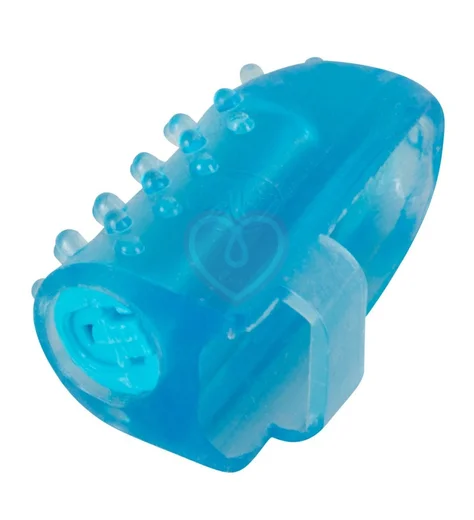 Вибратор на палец One-time голубой фото 3