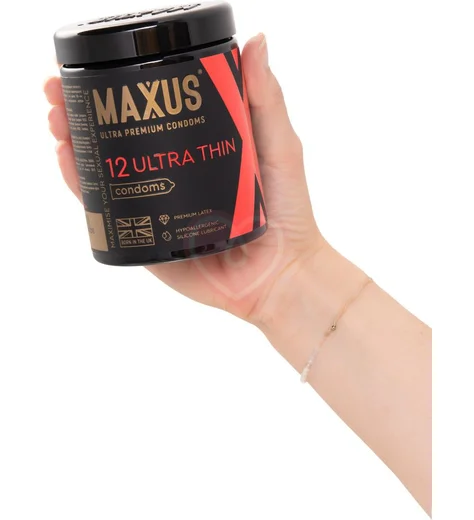 Набор ультратонких презервативов Maxus Ultra Thin X-Edition 12 шт с кейсом фото 3