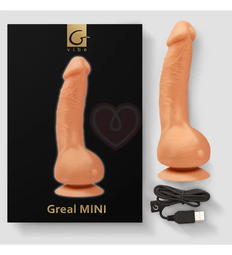 Мини-версия реалистичного вибратора Gvibe Greal Mini телесный фото 3