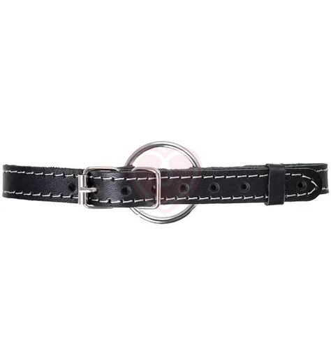 Кляп со съемным кольцом 4 см Pecado BDSM черный фото 2