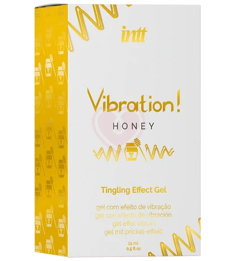 Стимулирующий гель со вкусом меда Intt Vibration! Honey 15 мл фото 2