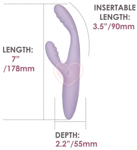 Вибратор с гибкой головкой и клиторальным стимулятором Svakom Cici+ 2 с функцией нагрева лиловый фото 8