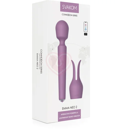 Вибромассажер Svakom Emma Neo 2 с функцией нагрева розовый фото 13
