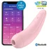 Вакуумный стимулятор с приложением Satisfyer Curvy 2+ розовый фото 4