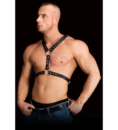 Мужская портупея Ouch! Thanos Chest Centerpiece чёрная фото 2