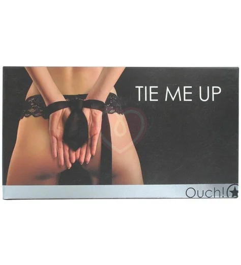 Лента в виде галстука для бондажа Ouch! Tie Me Up чёрная фото 2