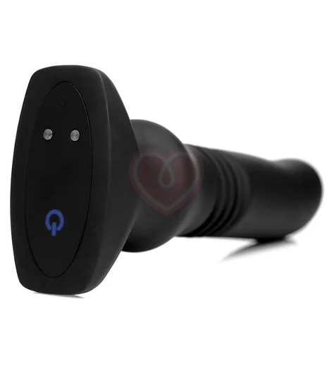 Анальный вибростимулятор с функцией пульсации Thrusting Plug чёрный фото 3