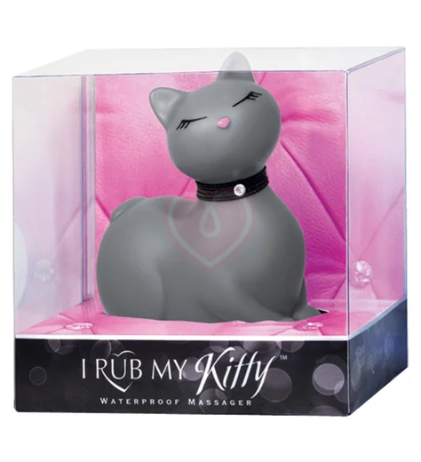 Вибромассажёр кошечка I Rub My Kitty серая фото 2
