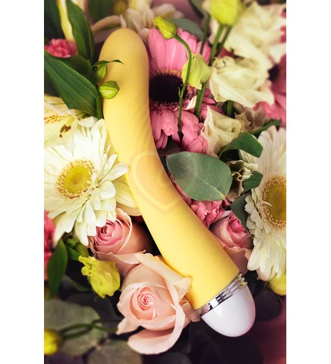 Классический вибратор Flovetta Calla жёлтый фото 4