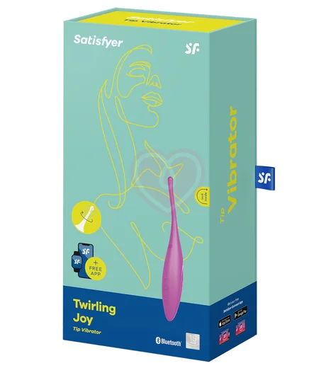 Точечный вибратор Satisfyer Twirling Joy с управлением от приложения пурпурный фото 5