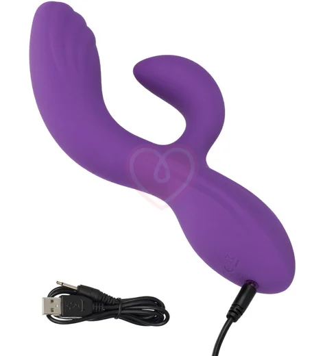 Вибратор с клиторальным кончиком Stella Liquid Silicone C Curve фото 4