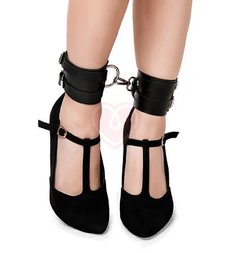 Кожаные оковы с переплетёнными ремнями Crazy Handmade фото 3