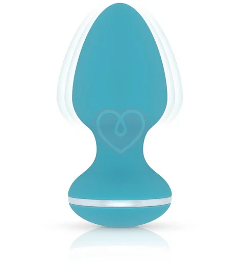 Анальная пробка с вибрацией Cala Azul Blanca Anal Plug голубая фото 2